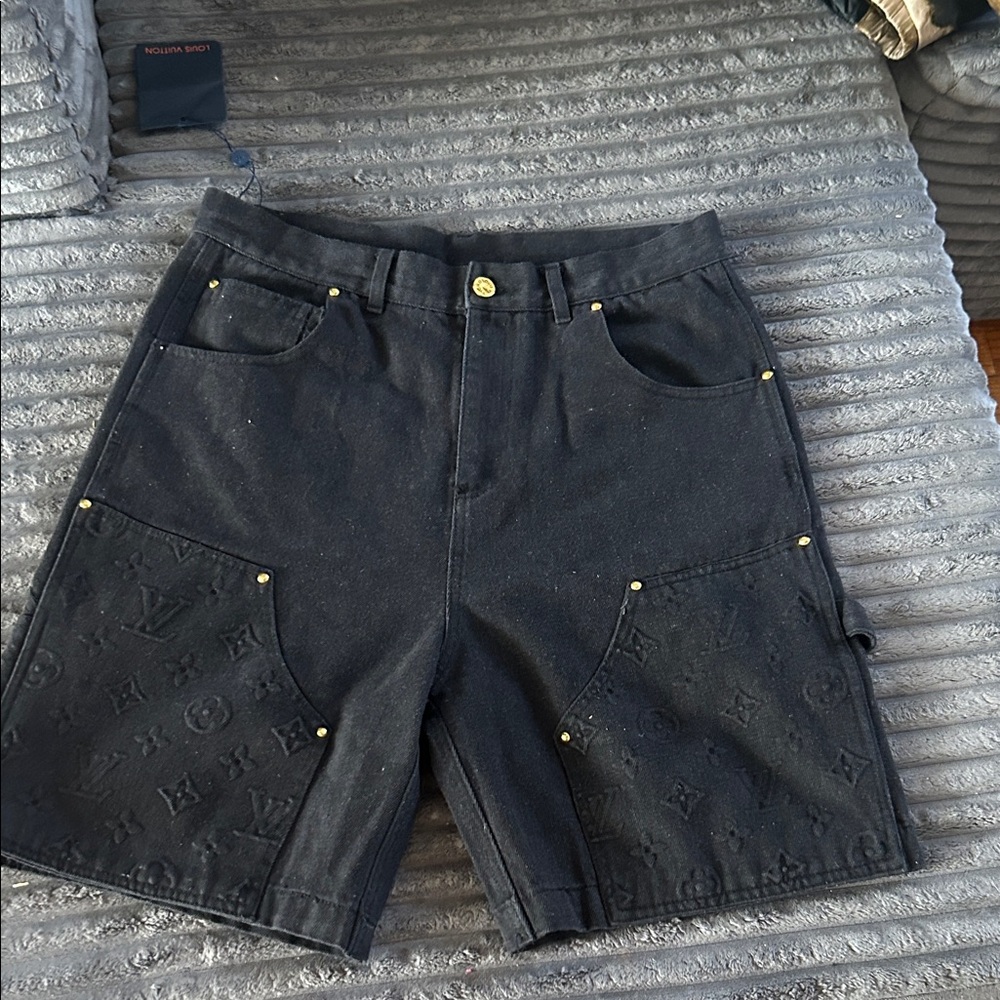 Louis Vuitton Black Jean Shorts for Men